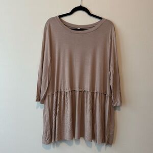 Zenana Premium Light Brown Tunic
